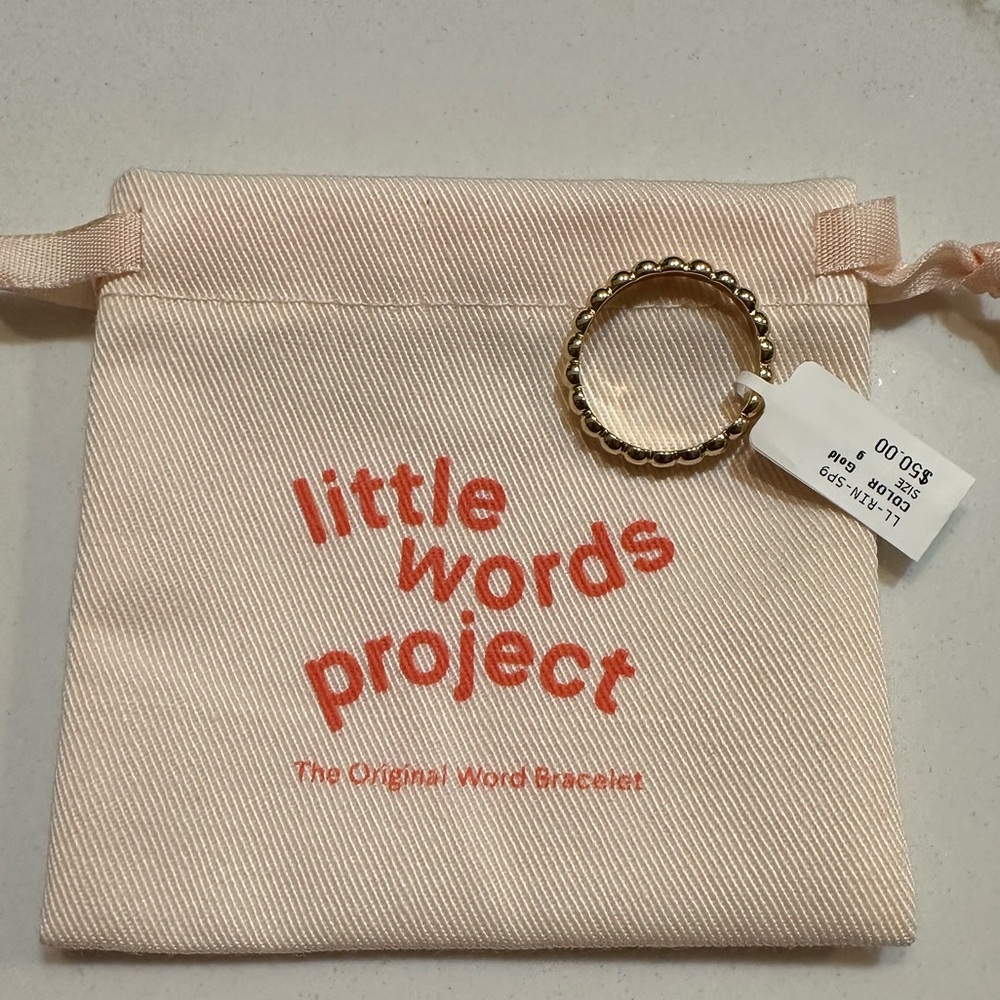 Little Words Project 14k Gold Infinity Bubble Women's Ring